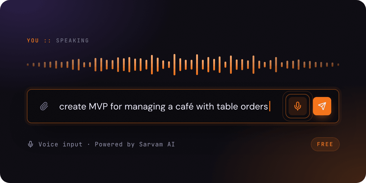 The Casagbic prompt box with voice input turned on